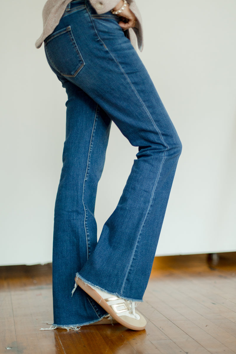 Witty Mid Rise Flare Jean