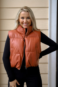 puffer vest puffer vest for fall leather puffer vest vest for fall fall leather puffer vest