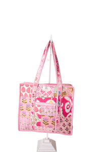 Heart Of Grace Quilted Tote Bag