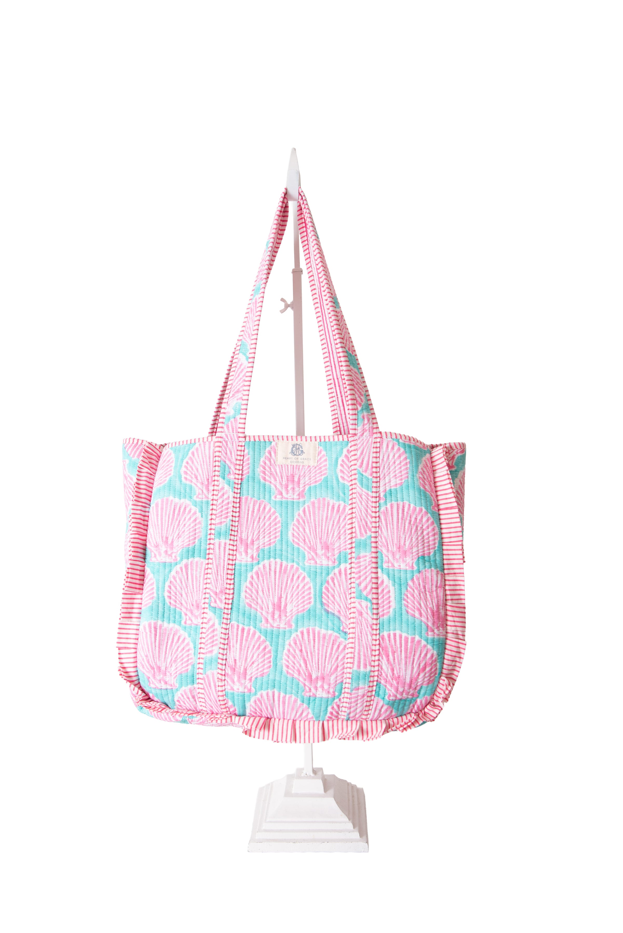 Heart Of Grace Quilted Tote Bag