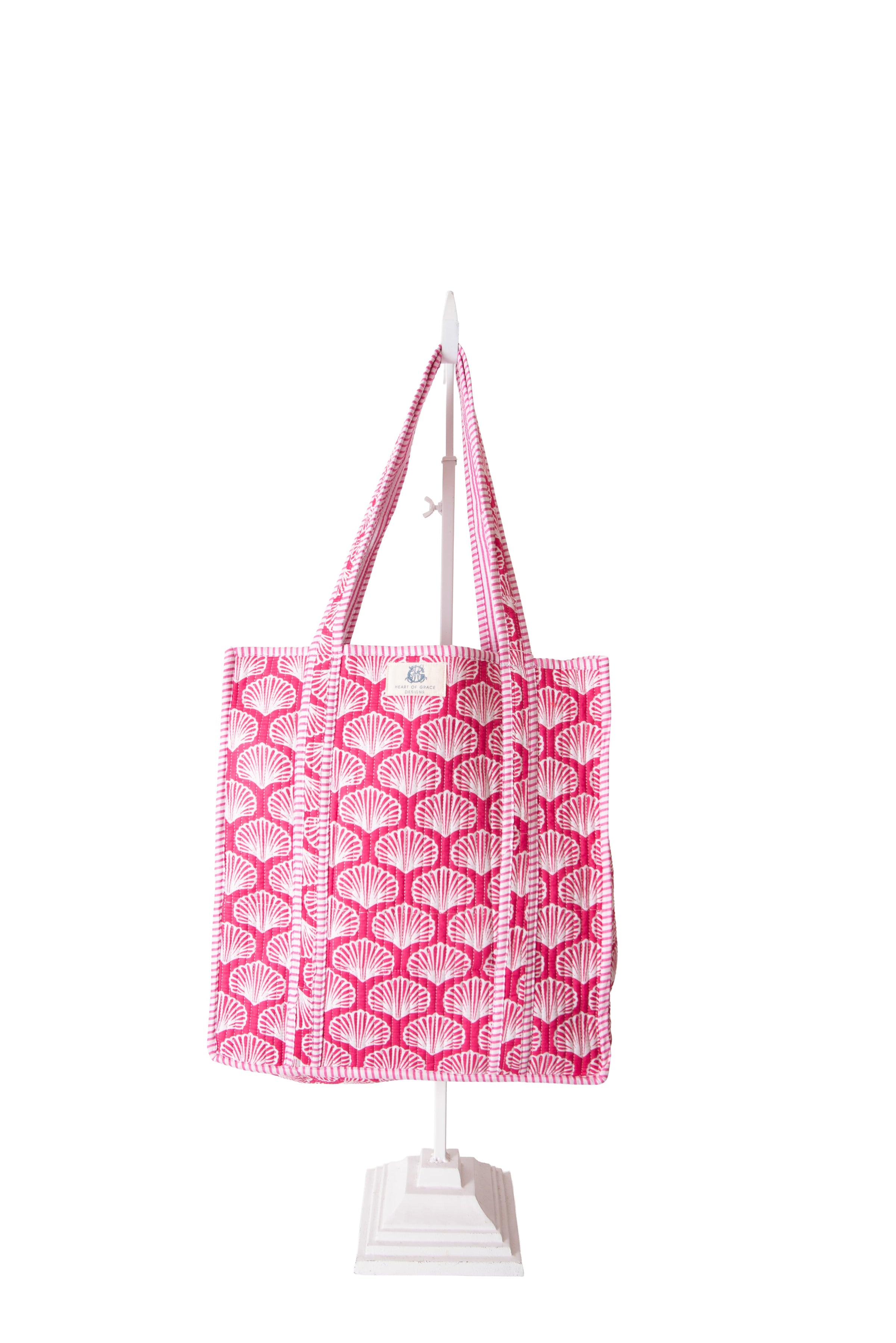 Heart Of Grace Quilted Tote Bag
