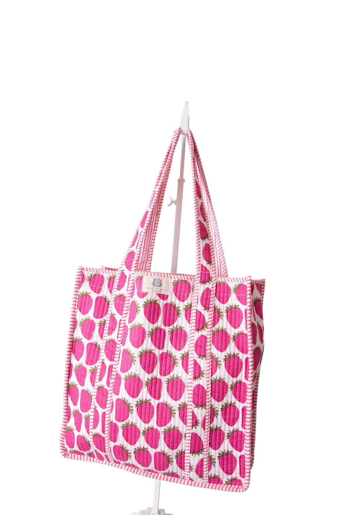 Heart Of Grace Quilted Tote Bag