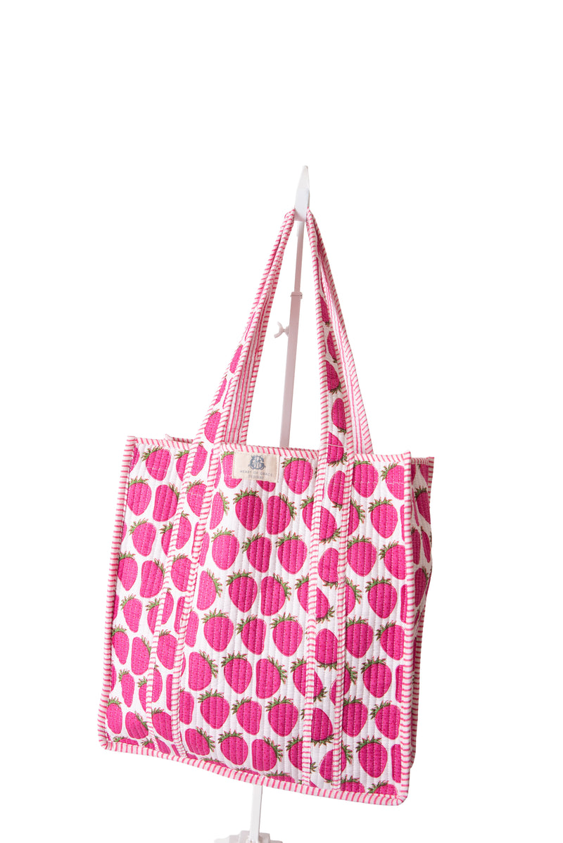 Heart Of Grace Quilted Tote Bag