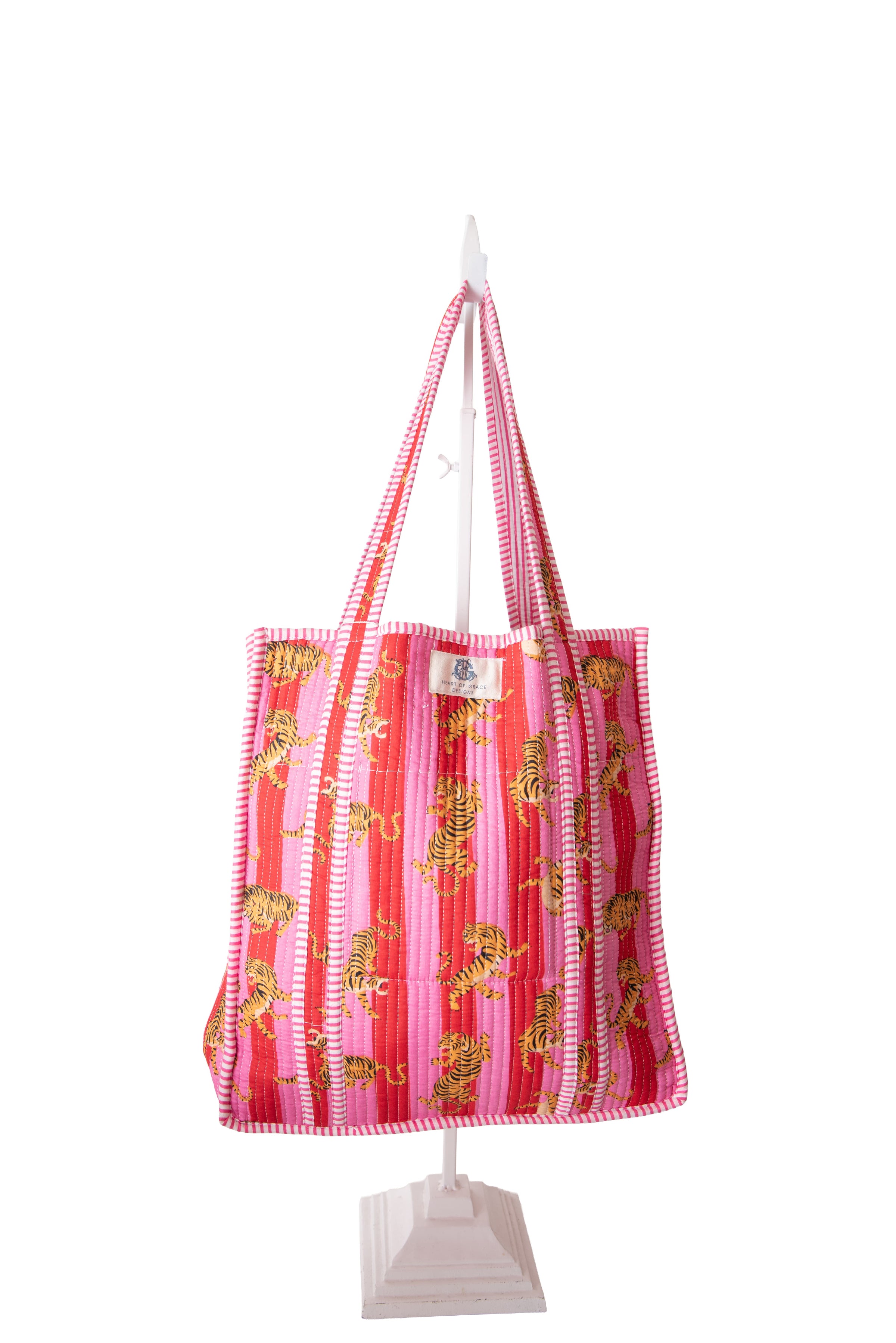 Heart Of Grace Quilted Tote Bag
