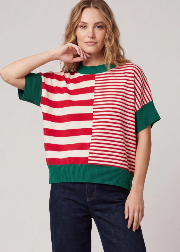 The Holly Jolly Stripe Sweater