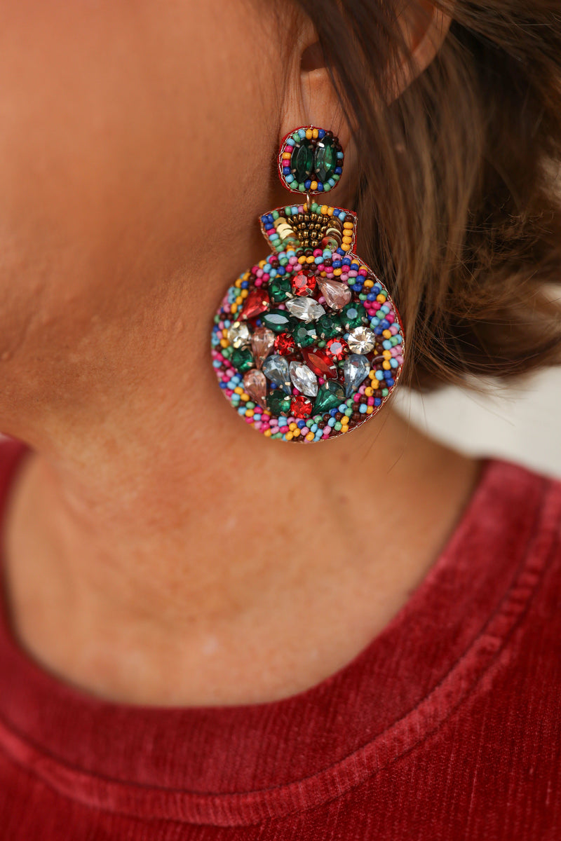 Bejeweled Ornament Earrings